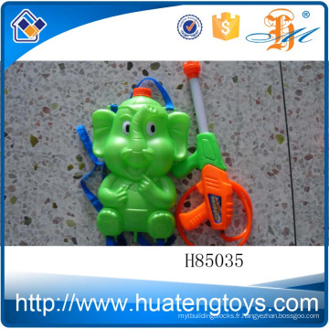 H85035 Vente en gros de dessin animé elepant lapin en plastique jouet grand sac à dos pistolets à eau pour enfants